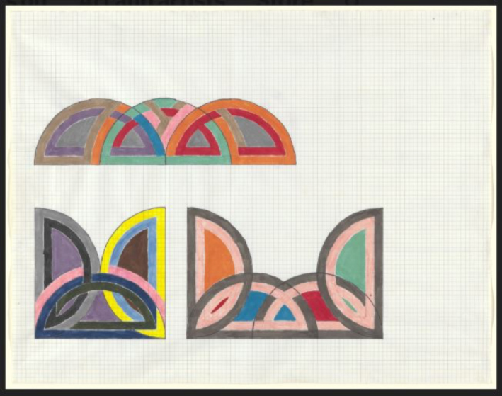 Cuadrados, círculos y semicírculos en la obra de Frank Stella